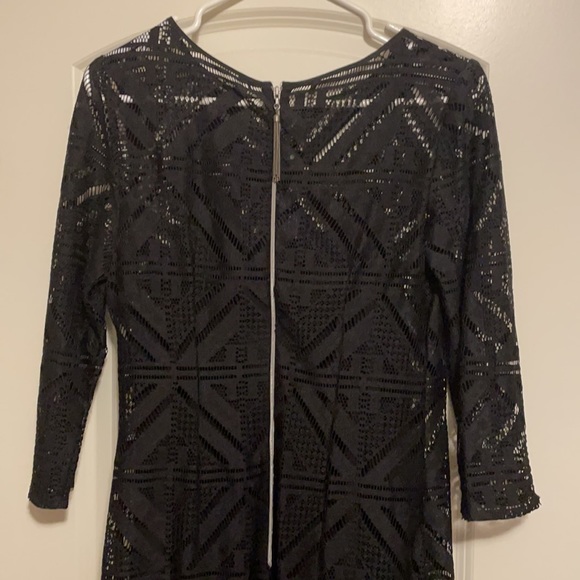 Adrianna Papell back zip black midi dress - Picture 3 of 5